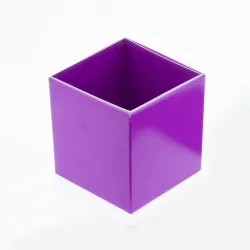 Cube/Truffle Box Folding Base; Purple